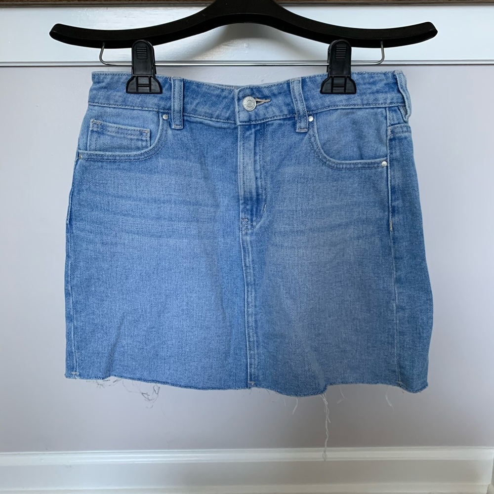 Distressed Jean Skirt